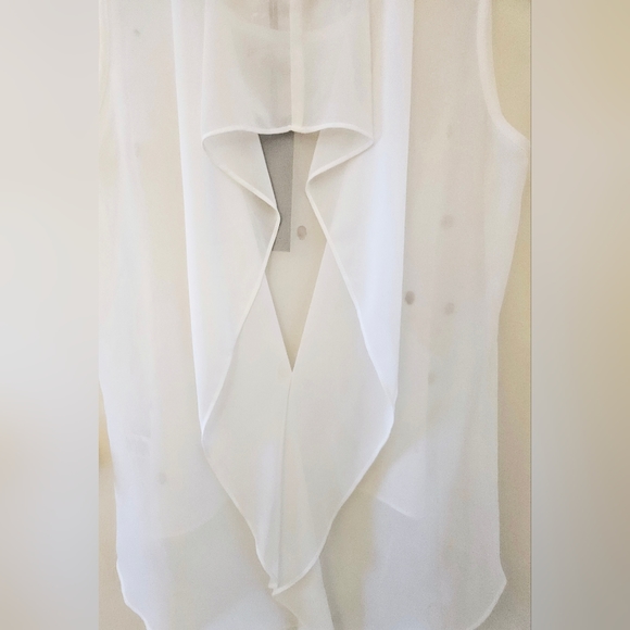 Lulumari Sheer tank top blouse with gold metal skull detail - Picture 8 of 15